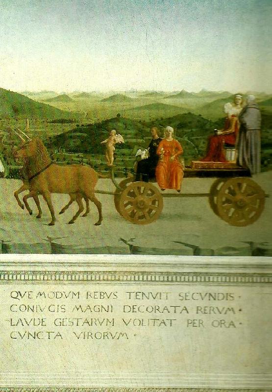 Piero della Francesca the triumph of battista sforza oil painting image